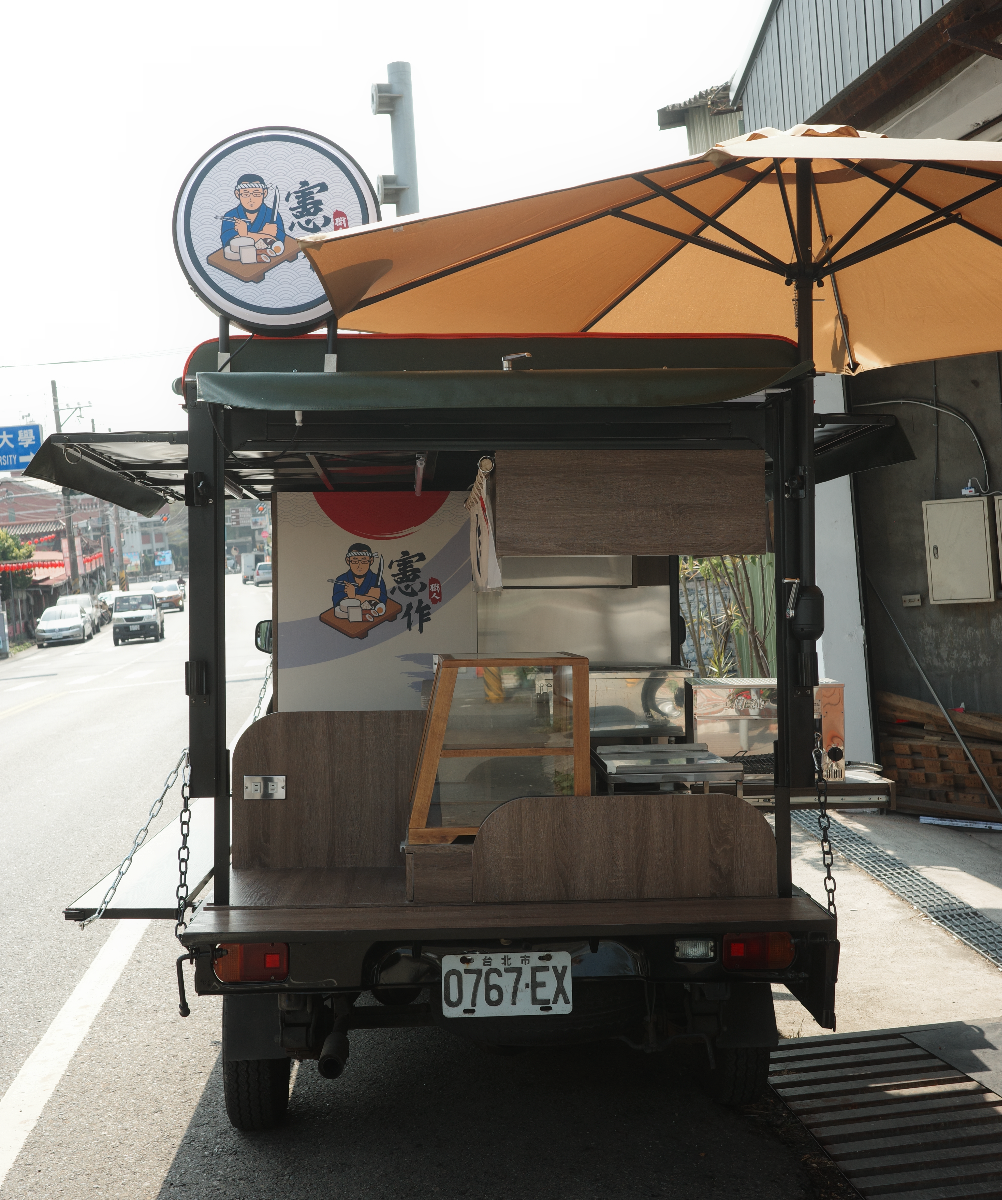 餐車陽傘支架