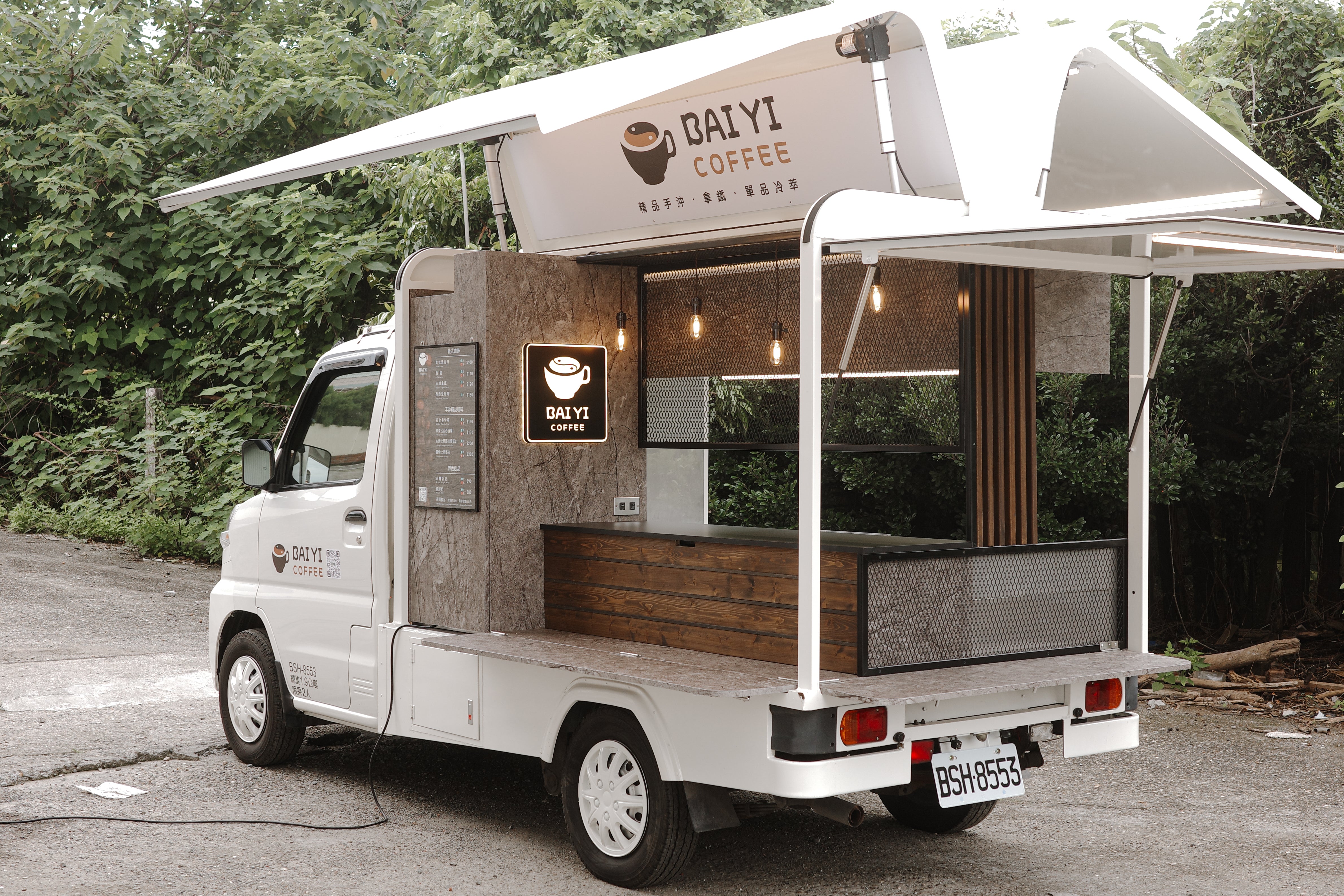 木製移動式キッチンリヤカーコーヒースタンド カスタマイズされた移動式コーヒートラック |トラックの改造 |市場の